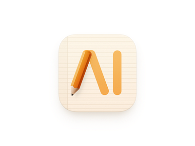 AI Notes Icon ai notes artificial intelligence bigsur icon big sur icon chatgpt open ai colored pencil copilot claude gemini perplexity dictionary notebook ios icon iphone icon letter paper note paper mac icon macos icon osx icon notion notes tasks operating system icon os icon pen icon realistic icon app icon sandor skeu icon skeuomorph icon skeuomorphism icon user interface icon ui icon gui writing paper