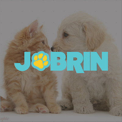 jobrin logo branding graphic design logo logomaker pet petshop