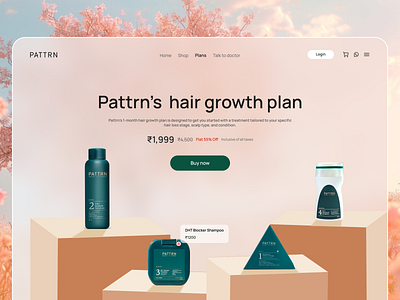 Pattrn - Product Page design landingpage product ui uiux web website website design