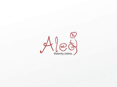 Aleo Logo branding clothes dress graphic design logo maternity pregnant