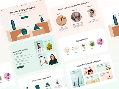 Pattrn - Product Page design landing product ui uiux web website website design