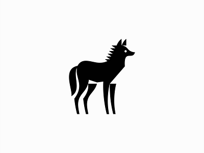 Maned Wolf Logo animal branding design emblem geometric icon identity illustration logo maned mark minimalist nature rare symbol vector wildlife wolf