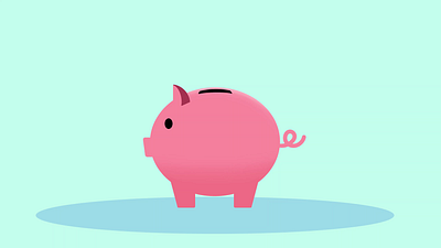 2d animation piggy bank 2d animation background bank business coin finance investment money motion graphics piggy bank