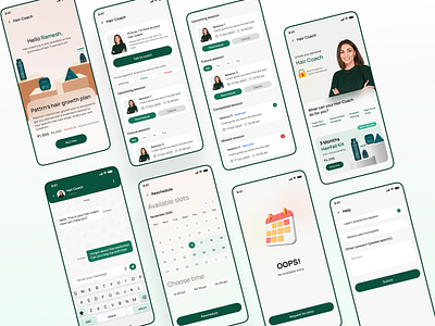 Pattrn - Hair Coaching Screen app coach design hair mobile ui uiux