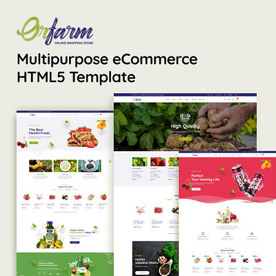 Orfarm - Multipurpose eCommerce HTML5 Template bootstrap ecommerce ecommerce dashboard farming grocery market grocery shop grocery store grocery supper shop organic food