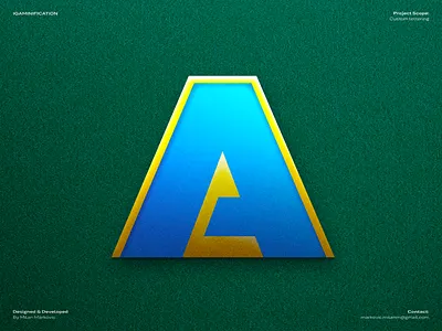 iGamification - Custom letter A a bet betting branding casino casino branding casino games custom design gambling gaming graphic design igaming lettering online casino portfolio slots sport sport betting typography