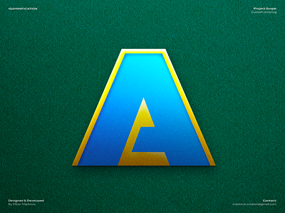 iGamification - Custom letter A a bet betting casino casino branding casino games custom design gambling gaming graphic design igaming lettering online casino photoshop portfolio slots sport sport betting typography