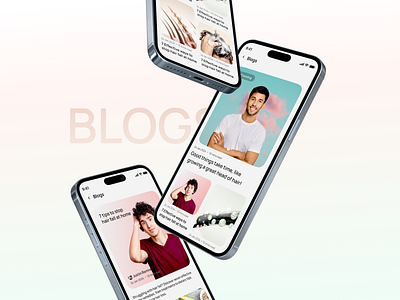 Pattrn - Blog Screen UI app beauty blogs haircare mobile ui uiux