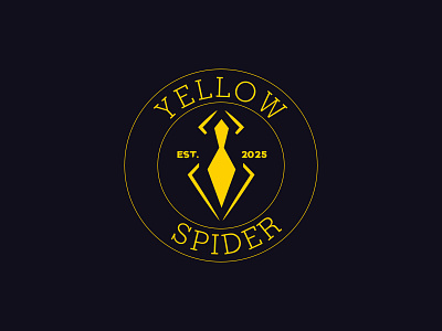 Yellow Spider awesome awesome logo branding design logo minimal vector