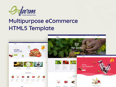 Orfarm - Multipurpose eCommerce HTML5 Template bootstarp ecommerce ecommerce dashboard farming food market grocery grocery market grocery shop grocery store grocery supper shop organic food