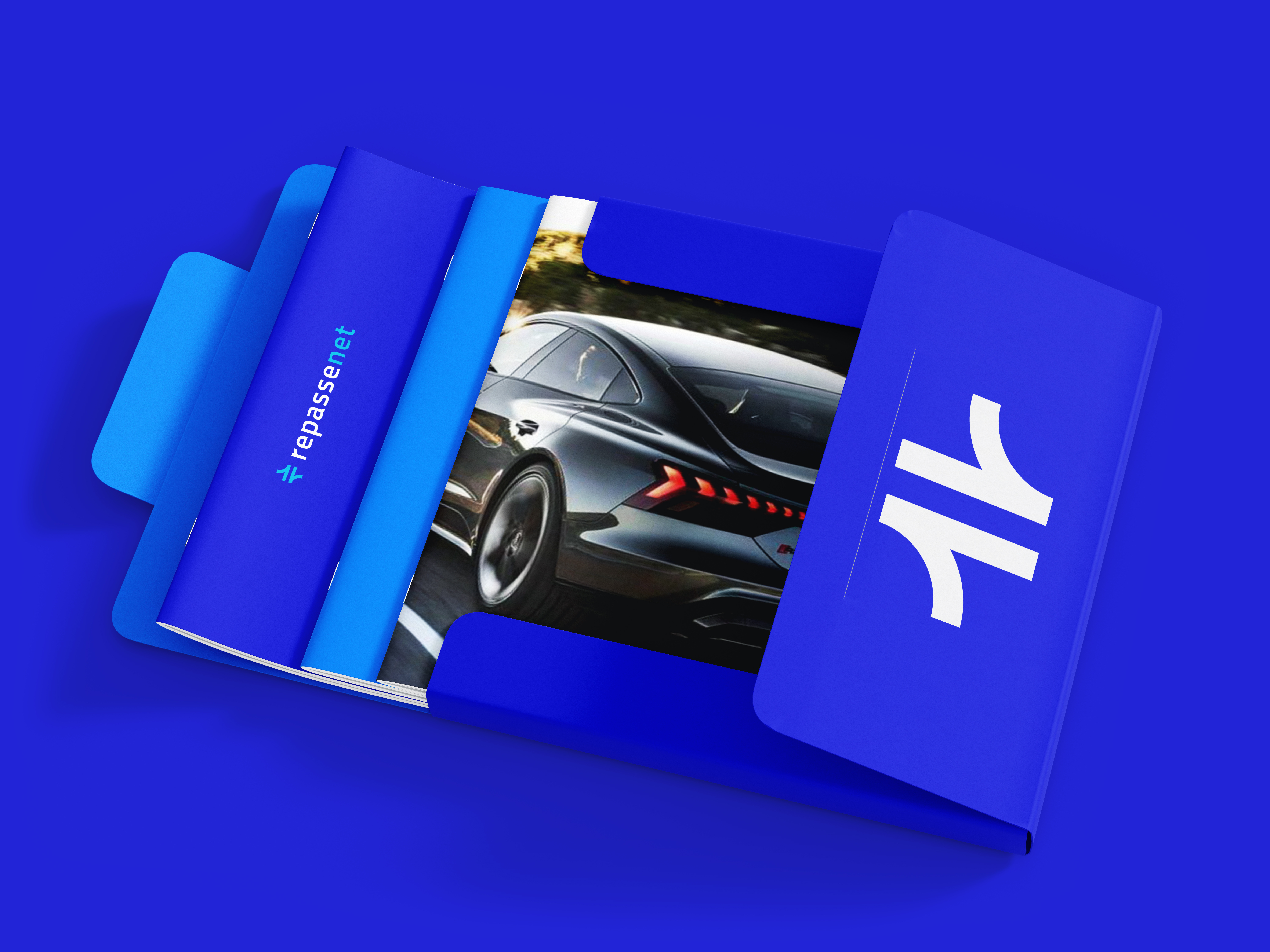 Brand Identity for Repassenet automotive blue brand brand id branding brasil bussinesscard card carros cars graphic design logo vehicles