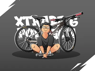 Xtrada 6 Polygon cartoon graphic design illustration mascot vector