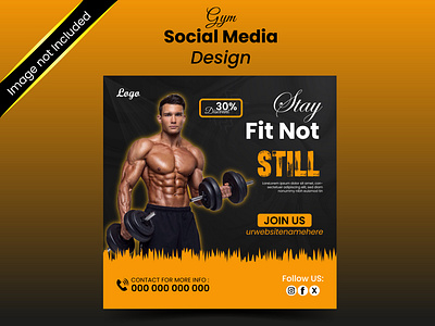 Gym Social Media post Design build muscle first month free fit for life fitness lifestyle: fitness goals fitness together get started today gym family gym social join the movement join today personal training push your limits special offer stay fit strength training