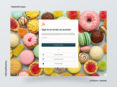 Tasty Login Design for Food Lovers cleanui creativedesign designinspiration foodappdesign foodlovers loginform loginpage loginscreen minimaldesign recipewebsite responsivedesign uitrends uiuxdesign userinterface webappdesign