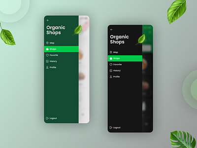 Grocery APP Sidebar UI Design 3d animation app branding design desktop ui design graphic design illustration logo mobile app ui ui ui design