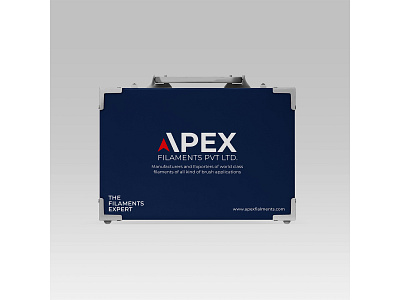 Briefcase Mockup Design for Apex Filaments 3d branding graphic design