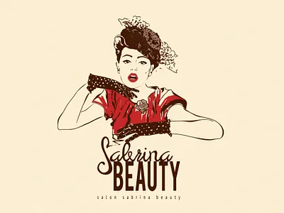 Sabrina Beauty branding graphic design illustration logo ui ux web design