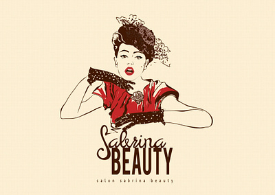 Sabrina Beauty branding graphic design illustration logo ui ux web design