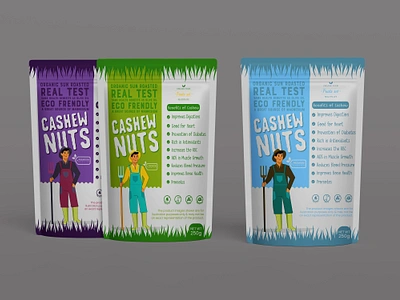 Cashew Nut Pouch Label Design branding cashew cashew nuts cashew nuts pouch design cashew packaging graphic design nut pouch design nuts nuts label design nuts labels design nuts packaging pouch