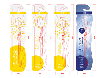 AlphaDent Toothbrush Backup-Card Design branding graphic design