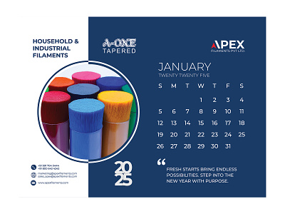 2025 Calendar Design branding graphic design