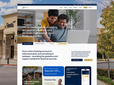 Website redesign & build for 'Enterprise' client Sierra Central b2c bank bank website banking banking website california consumer website credit union financial homepage marketing marketing website webflow website