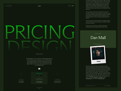 Reintroducing Dan Mall's 'Pricing Design' community dan mall dan mall teaches inspiration interface design pricing design pricing strategy ui design value based pricing web design web design inspiration