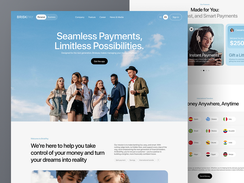 Website Design UI UX Design by Umair Hafeez on Dribbble