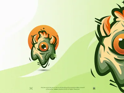 Clown Logo abstract character clown colorful custom green identity illustration mark mascot media symbol technology