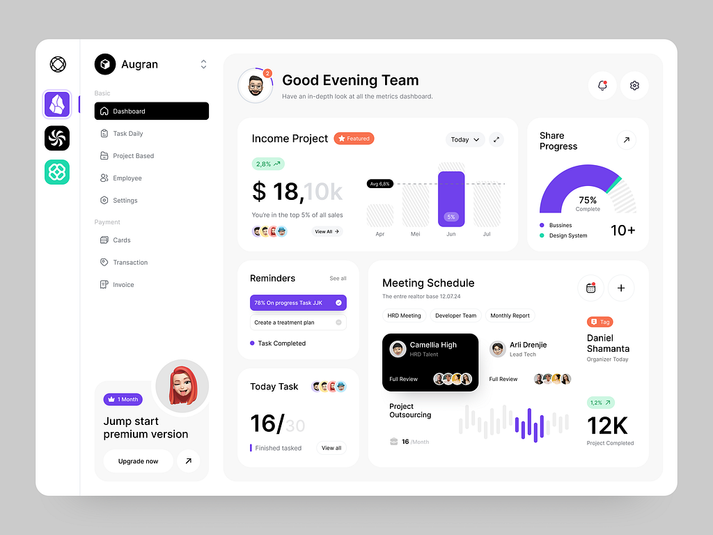 Dashboard UI UX Design by Umair Hafeez on Dribbble