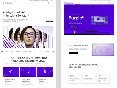 SentinelOne Web Design branding design hadzhiev primedivision sentinelone sevilaxiom strahil ui ux