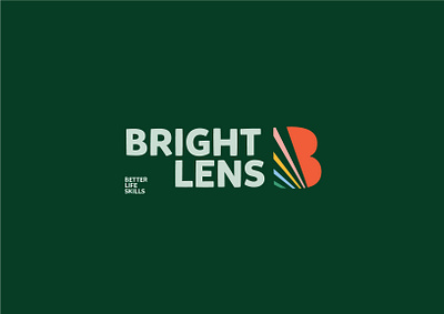 Bright Lens branding classic des design graphic design illustrator logo vector