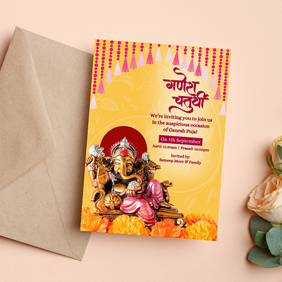 Indian festival invitations branding design graphic design illustration invitation social media post