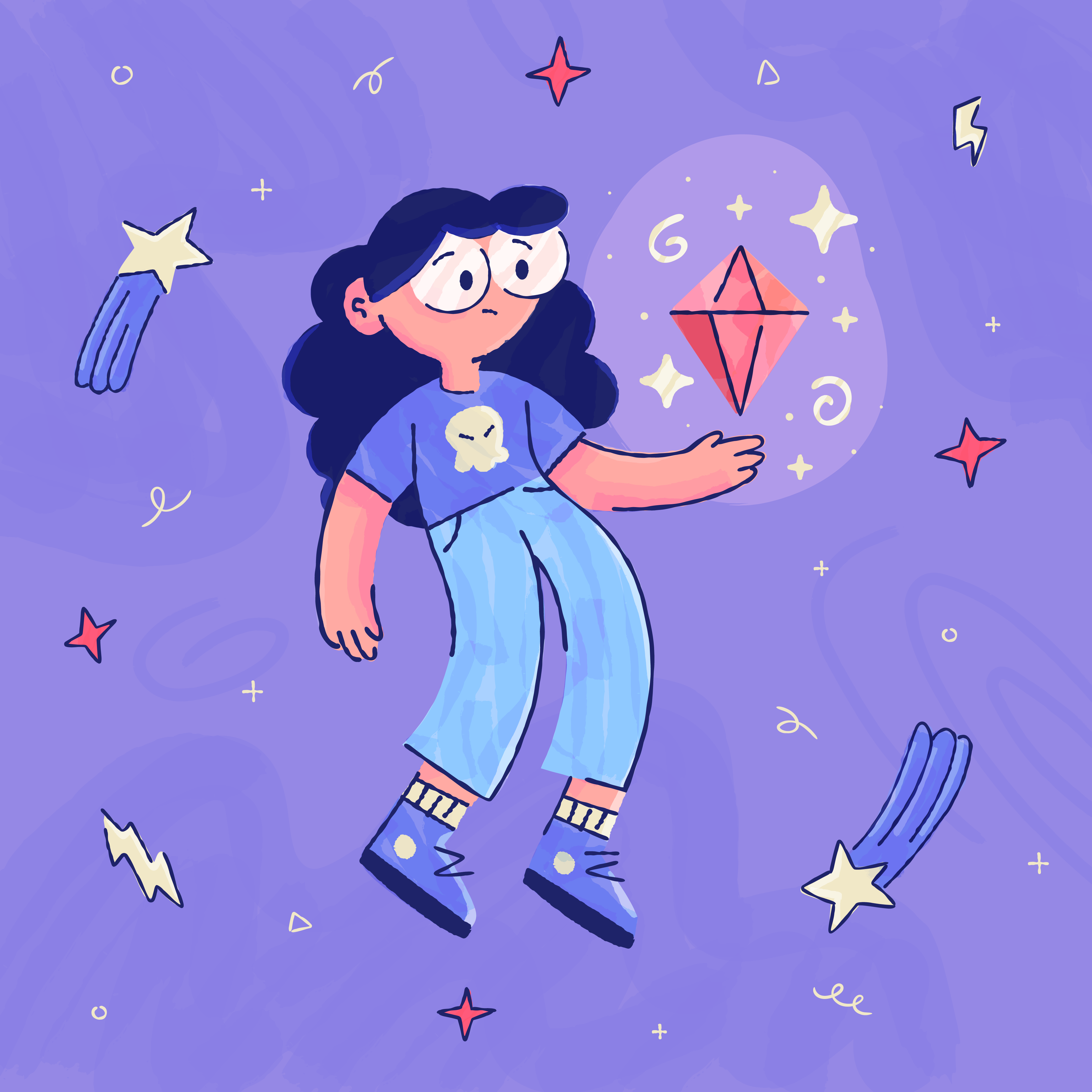 Shard of the Cosmos character diamond illustration illustrator space vector vicbell