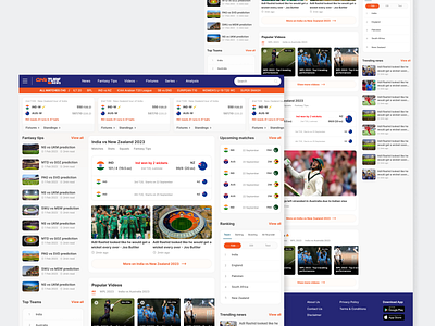 News Website Landing Page / Sport News design home landingpage news sports sportsnews ui ux website