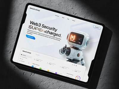 MetaGuard Landing Page Design crypto cybersecurity nft security web3