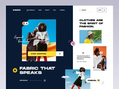 Weird - eCommerce Fashion Website 2025 fashion apparel brand clothing clothing store ecommerce farzan faruk fashion homepage design landing page landingpage men women fashion online clothing store outfits rylic studio streetwear style web design webdesign website website design