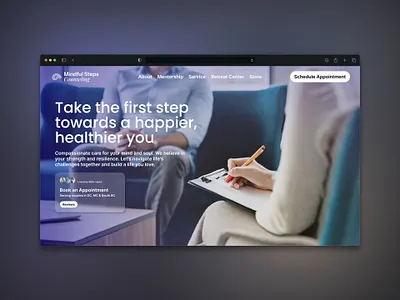 Therapy Website brownboybillionare consultancy couple design landing page therapist therapy ui uiux ux web design website