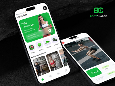 BodyCharge Mobile App Design