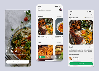 Daily UI 033 (Food app) daily ui figma food app mobile app restaurant ui