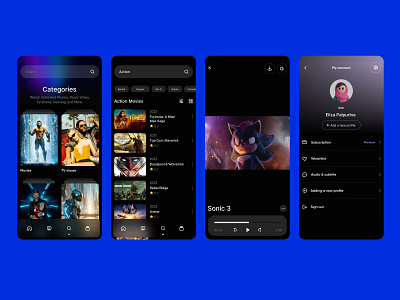 HBO MAX Mobile App Redesign digital entertainment film hbo max platform streaming