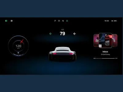 Daily UI 034 (Automotive Interface) automotive interface daily ui figma hmi ui