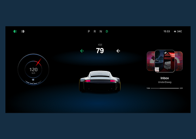 Daily UI 034 (Automotive Interface) automotive interface daily ui figma hmi ui