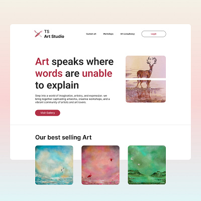 A landing page design design figma graphic design ui ux website