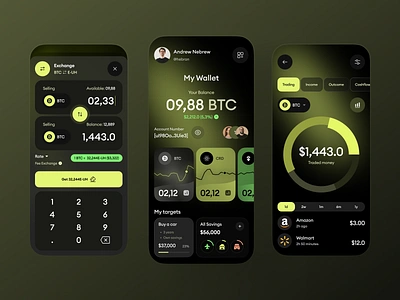 Crypto Management - App Concept android app chart coin crypto crypto app crypto design crypto trade crypto trading design ios mobile ui ux wallet wallet design