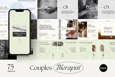 Mental Health Instagram Templates couples counseling couples therapy templates editable canva carousel instagram stories instagram templates marriage therapy mental health carousels psychologist instagram psychologist posts relationship advice relationship coach relationship counseling self care templates social media kit social media templates therapist instagram therapist templates therapy instagram therapy templates