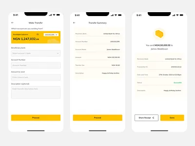 Fintech - Make Transfers. design fintech mobile transfer ui