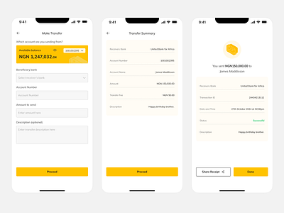 Fintech - Make Transfers. design fintech mobile transfer ui