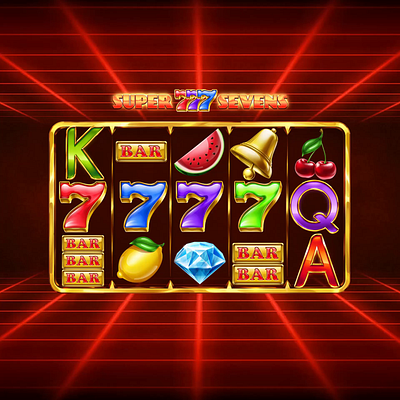 Super 777 Sevens 2d graphics 777 animation bar casino casinogames cherry classic slot diamond digital art gambling game art game design graphic design illustration motion graphics sevens slot design slotmachine symbols