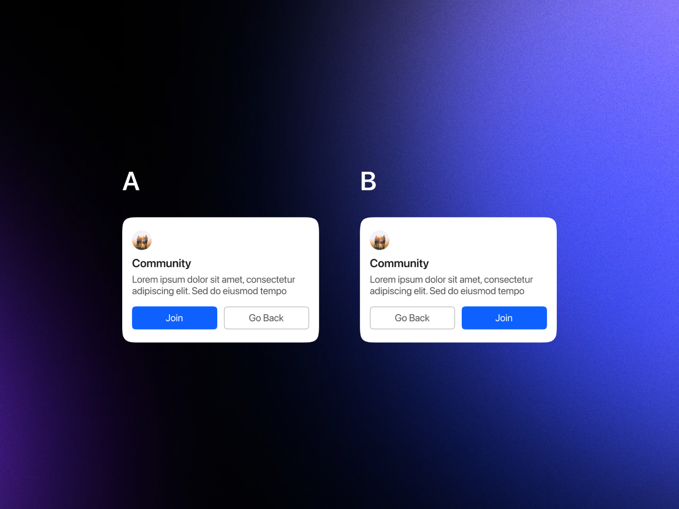 Position of CTAs in cards - Better UX? app better ux buttons cards cryptic comet ctas ui ux ux design